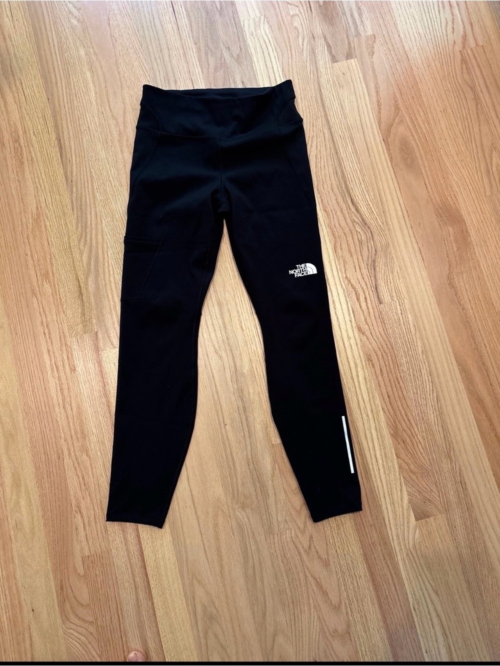 The North Face Black Girls' Reflective Logo Leggings